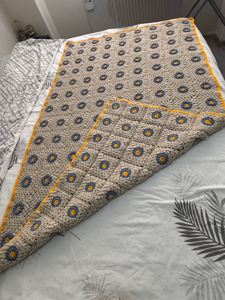 El örgüsü tek kişilik battaniye - Görsel 5