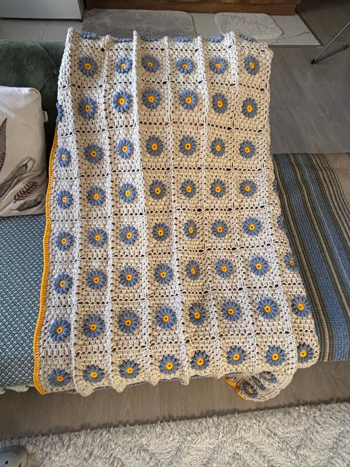 El örgüsü tek kişilik battaniye - Görsel 3