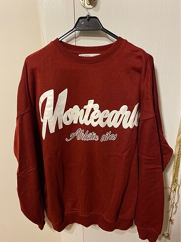 Bershka Bordo Sweatshirt