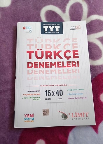 TYT Türkçe Denemesi 15li Limit 2022 Basım