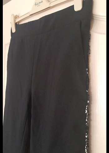 Kadın Pantolon Pullu Fermuarlı Midi Ceket İkili Takım - Görsel 2