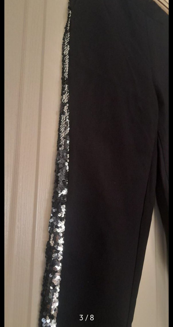 Kadın Pantolon Pullu Fermuarlı Midi Ceket İkili Takım - Görsel 3