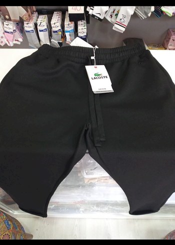 Lacost Erkek Siyah Rahat Kesim Spor Pantolon - Görsel 8