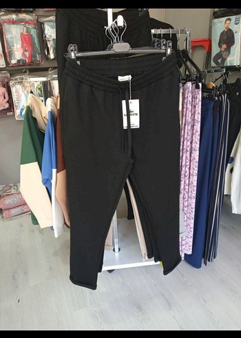 Lacost Erkek Siyah Rahat Kesim Spor Pantolon - Görsel 4