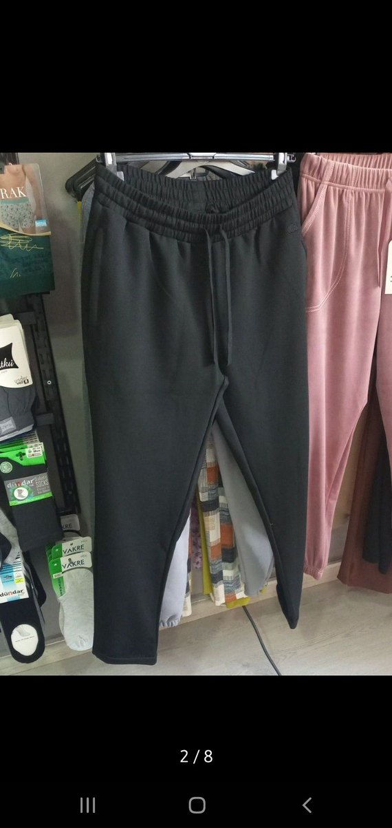 Lacost Erkek Siyah Rahat Kesim Spor Pantolon - Görsel 2