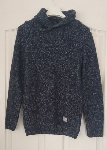 Erkek Çocuk Boğazlı Örgü Kazak Kışlık Kalın - Görsel 2