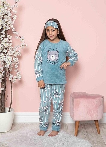 Kız Çocuk Kışlık Polar Pijama Takımı