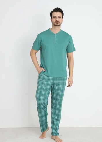 ERKEK PİJAMA TAKIM PAMUKLU - Görsel 4
