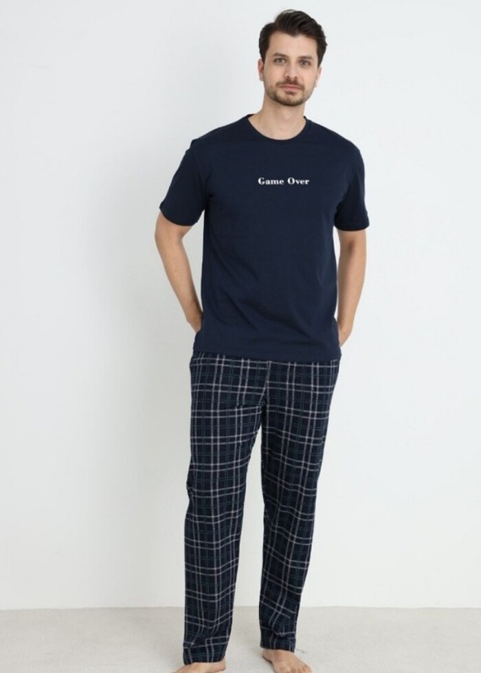 ERKEK PİJAMA TAKIM PAMUKLU - Görsel 3