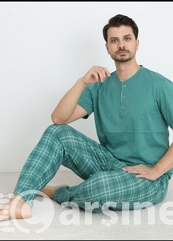 Erkek Pijama Takım Pamuklu - Görsel 6