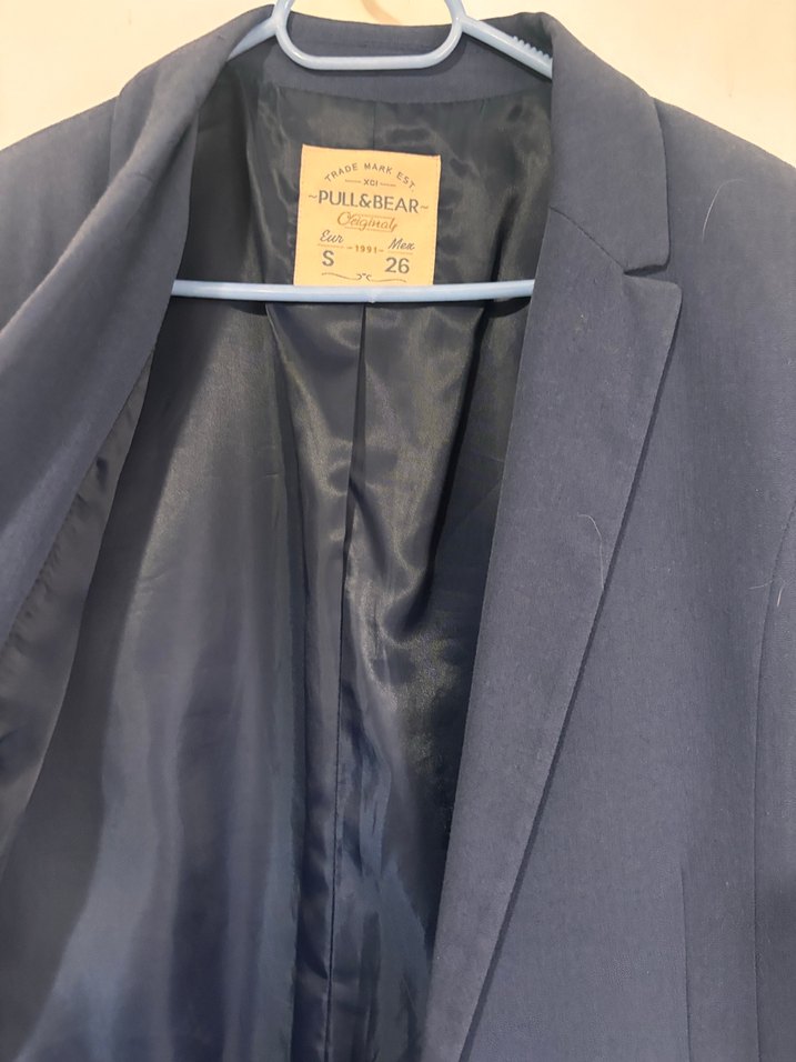 Lacivert Kadın Midi Blazer Ceket - Görsel 3