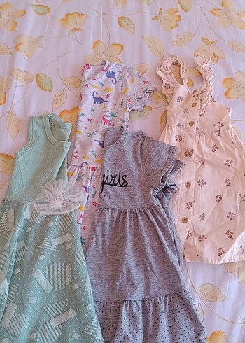 LC Waikiki Kız Çocuk Renkli Baskılı Kolsuz Elbise