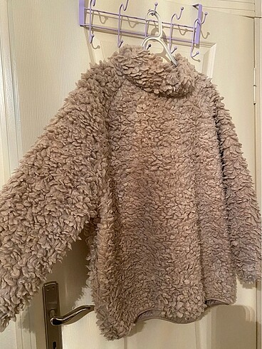 m Beden camel Renk Oversize teddy sweat