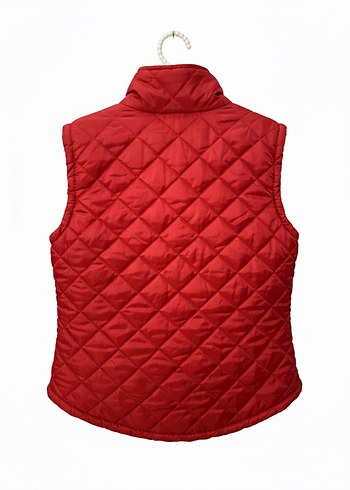 Düğmeli Kırmızı Kadın Yelek - Görsel 2