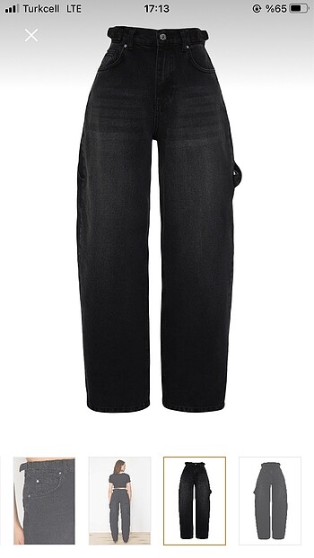 Trendyol & Milla Siyah baggy pantolon