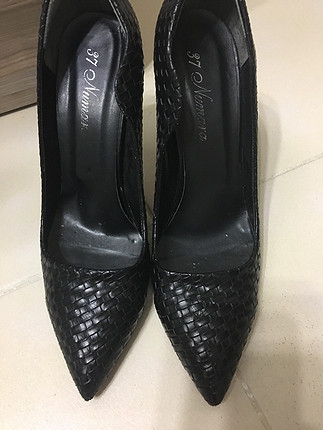 40 Beden siyah Renk Very berry stiletto ayakkabı