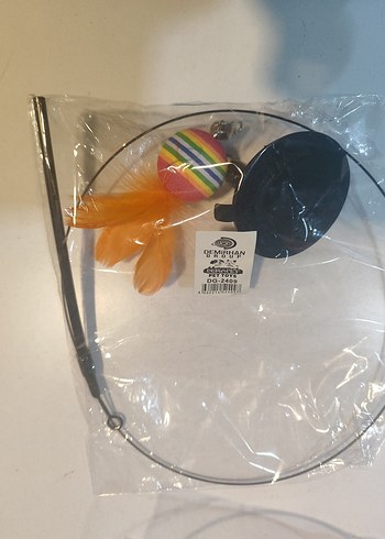 Renkli Tüylü Kedi Oyuncağı - Görsel 3