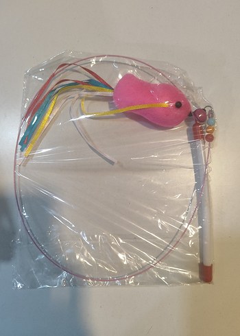 Renkli Tüylü Kedi Oyuncağı - Görsel 6