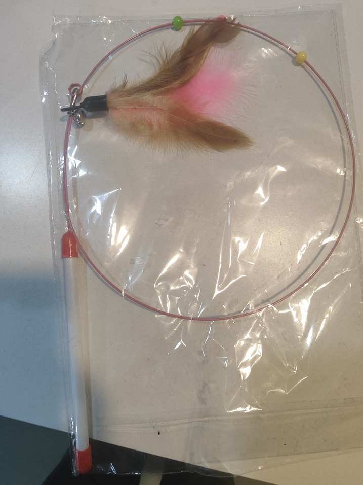 Renkli Tüylü Kedi Oyuncağı - Görsel 4