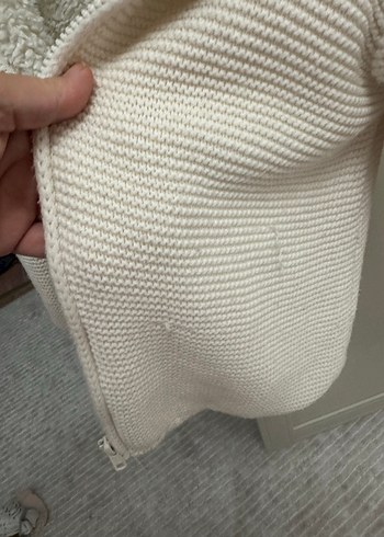 Kız Çocuk Beyaz Kürklü Fitted Ceket - Görsel 3