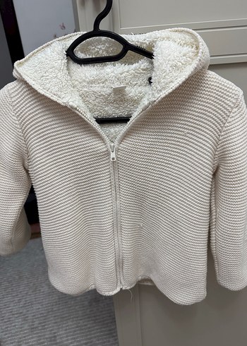 Kız Çocuk Beyaz Kürklü Fitted Ceket - Görsel 4