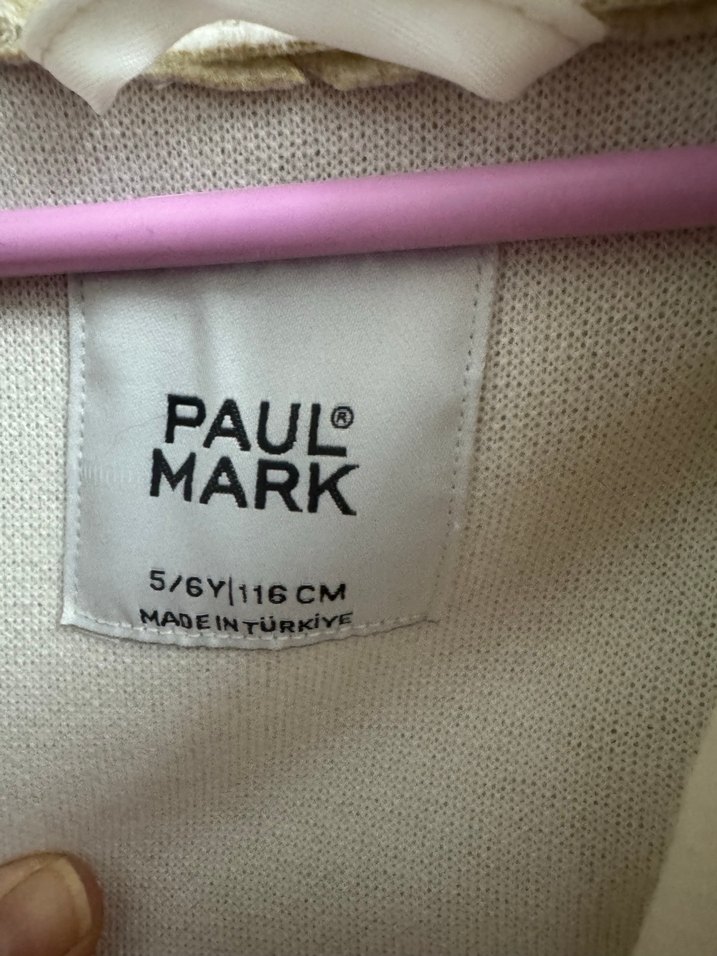 Kız Çocuk Düğmeli Beyaz Ceket - Görsel 4