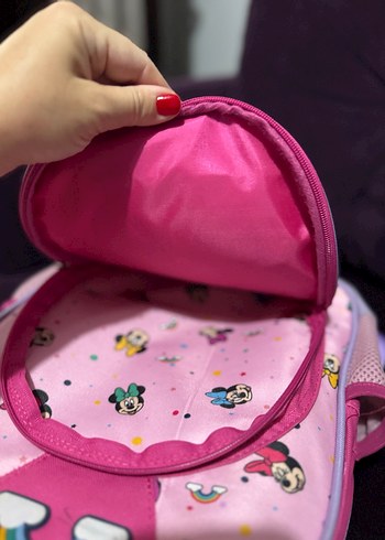 Pembe Minnie Mouse Çocuk Okul Çantası - Görsel 3