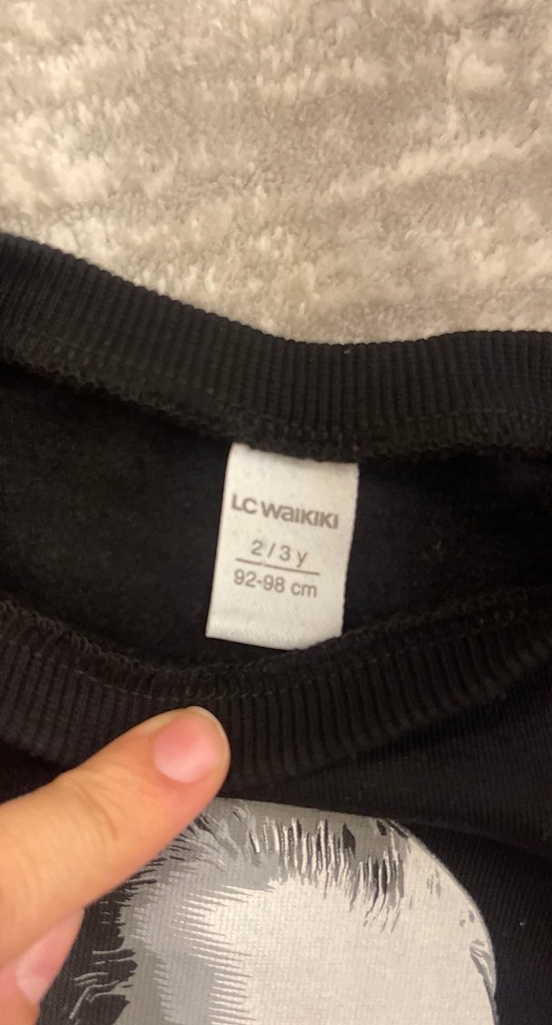 Siyah Uzun Kollu Atatürk Baskılı Sweatshirt - Görsel 3