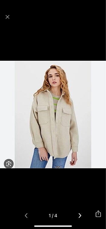 Stradivarius kaban kısa