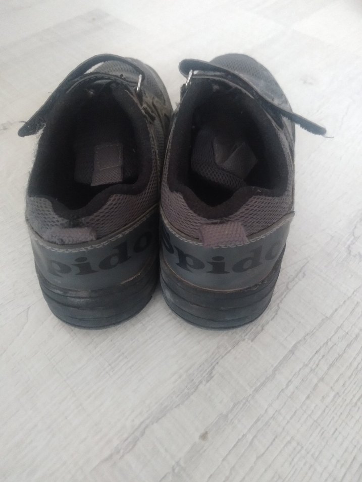 Gri Erkek Çocuk Spor Ayakkabı Velcro - Görsel 3