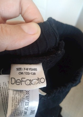 Siyah Erkek Çocuk Bol Kesim Kot Pantolon - Görsel 5