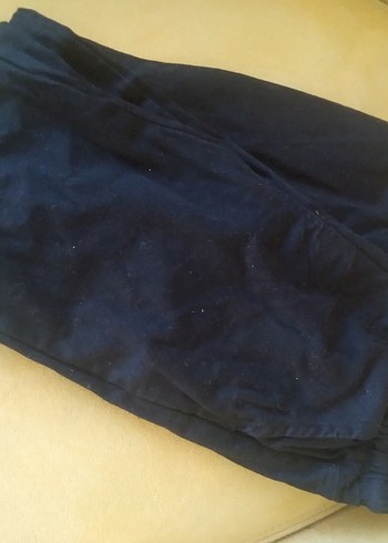 Siyah Erkek Çocuk Bol Kesim Kot Pantolon - Görsel 3