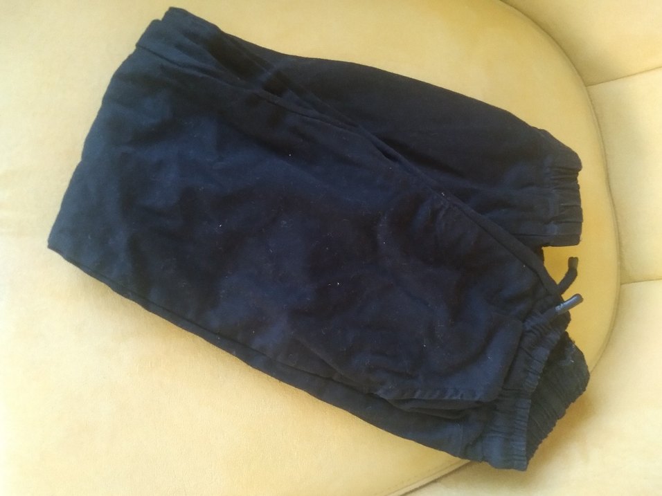 Siyah Erkek Çocuk Bol Kesim Kot Pantolon - Görsel 3