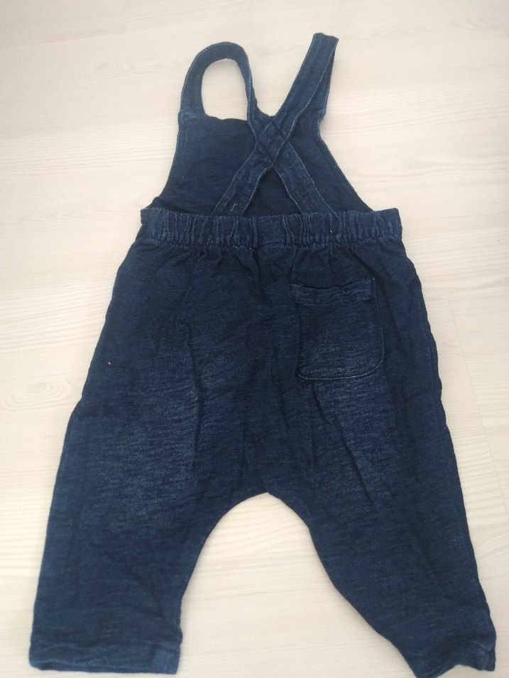 Erkek Çocuk Lacivert Kot Tulum - Görsel 3