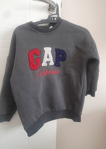 Erkek cocuk Gri Sweatshirt Bead İşlemeli - Görsel 2