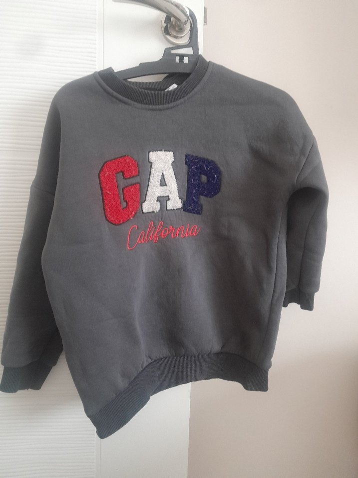 Erkek cocuk Gri Sweatshirt Bead İşlemeli - Görsel 2