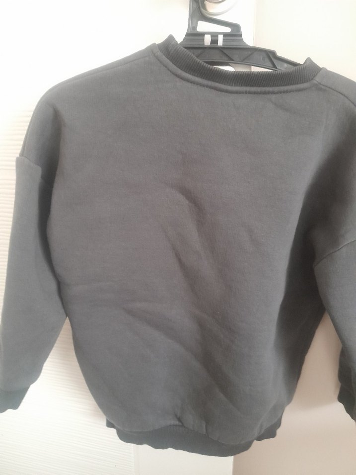 Erkek cocuk Gri Sweatshirt Bead İşlemeli - Görsel 3