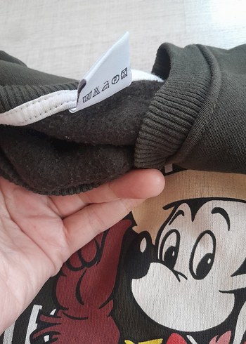 Gri Mickey Mouse Baskılı Erkek Eşofman Takımı - Görsel 6