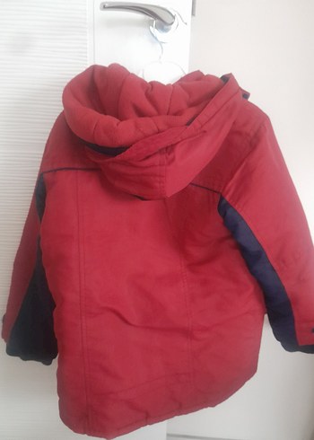 Kırmızı Fermuarlı Erkek Çocuk Mont - Görsel 4