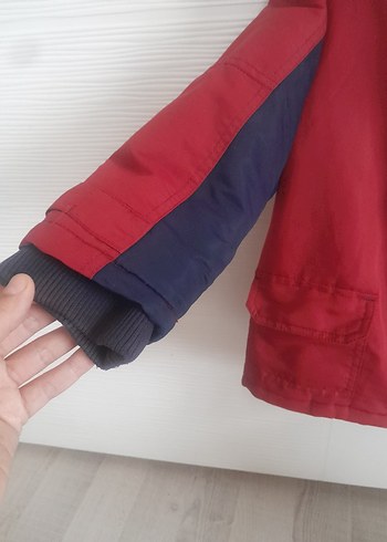 Kırmızı Fermuarlı Erkek Çocuk Mont - Görsel 5