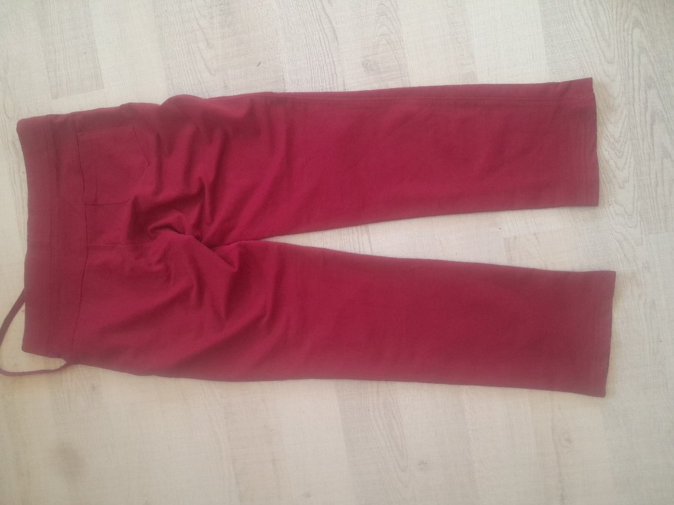 Bordo Kadın Fermuarlı Rahat Eşofman Altı - Görsel 5