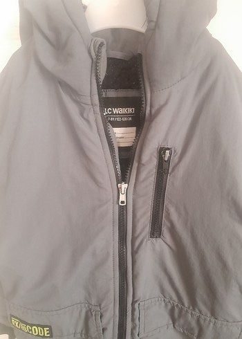 Gri Fermuarlı Erkek Çocuk Montu - Görsel 2