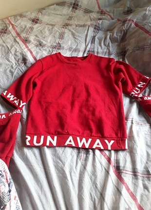 runaway dirsek detaylı sweatshirt