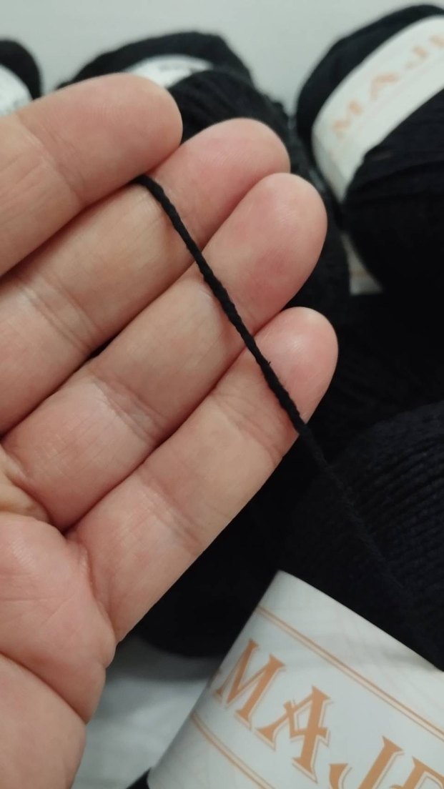 Siyah Coton İp 16 Adet - Görsel 4