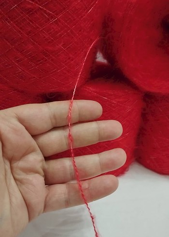 Kırmızı Tiftik İp 600 Gram - Görsel 3