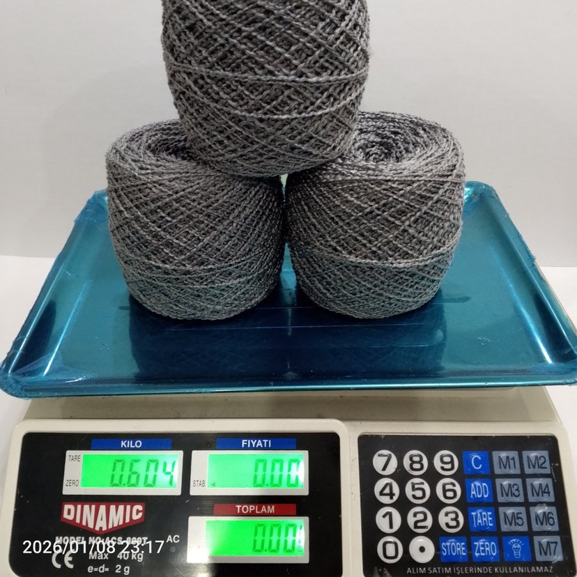 Gri Mevsimlik Merserize Ürün İpek İçeriyor 
600 Gram - Görsel 2