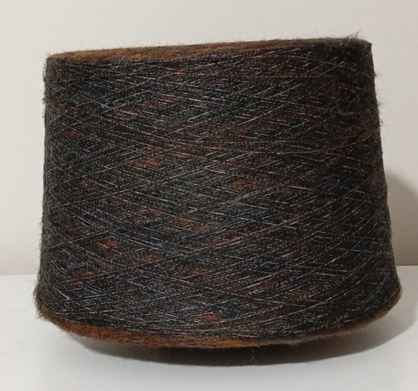 Yünlü Tiftik Ebruli İplik 1 Kilo - Görsel 2