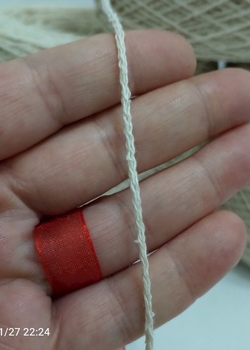 Doğal renk Zincir Coton ip 958 Gram - Görsel 3