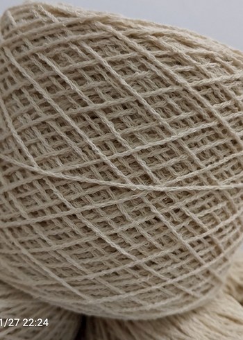 Doğal renk Zincir Coton ip 958 Gram - Görsel 2