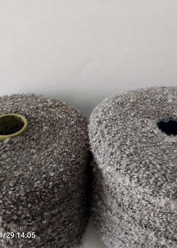 Gri Bukleli El İşi İplik Seti - Görsel 2